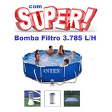 Piscina Intex 4485 Litros Bomba Filtro 3785 Lh 110v E Forro