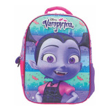 Mochila Espalda Jardin 12p Vampirina Disney Color Violeta Con Fucsia