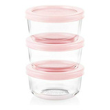 Set 3 Recipientes Vidrio Pyrex 1 Cup Almacenamiento