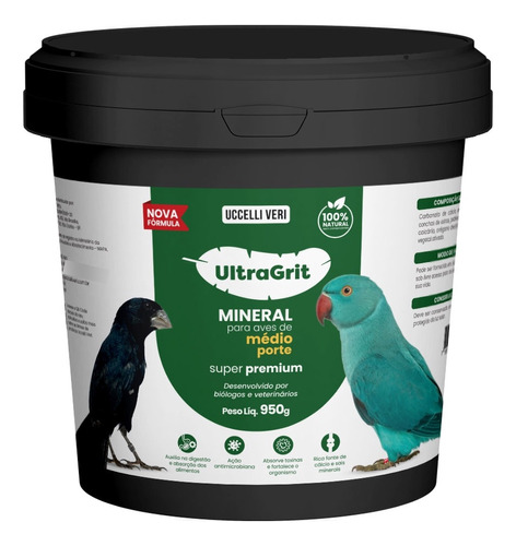 Ultra Grit Suplemento Mineral P/ Aves De Médio Porte - 950g