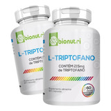 2 Potes L-triptofano 500mg Bionutri - Kit 120 Cápsulas