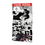 Toalla Manga Itachi Uchiha Anime Naruto Tela Microfibra 