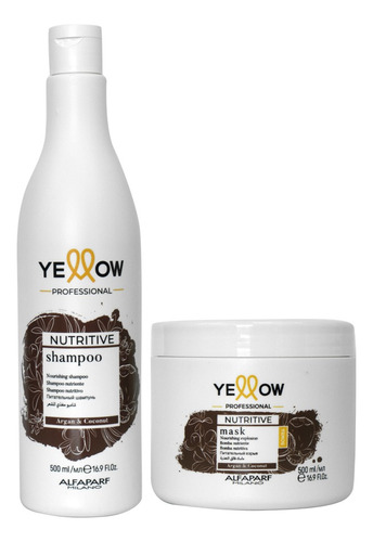Yellow Nutritive Shampoo 500 Ml + Mask Nutritive 500 Ml