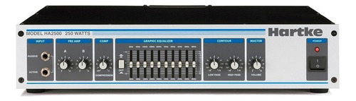 Cabezal Amplificador Para Bajo 250w Hartke Systems Ha2500 