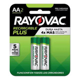 Pilas Recargable Aa 2000 Mah Rayovac Plus Blister 2 Unidades