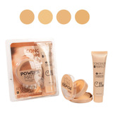 Polvo Compacto Cipria +  Base Líquida 2 En 1 Corrector-base