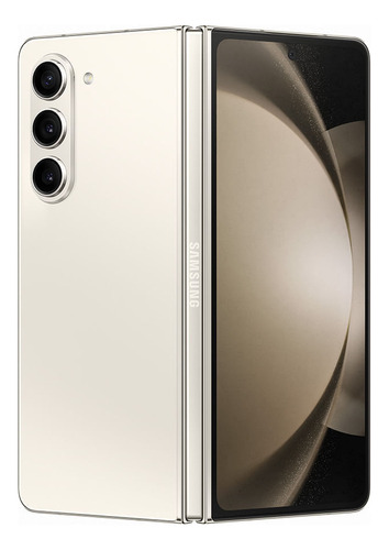Smartphone Samsung Galaxy Z Fold5 5g, 512gb, 12gb Ram, Tela Infinita De 7.6  Creme