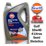 Aceite Gulf 10w40 Semisintetico Nafta Diesel Gnc X 4 Litros