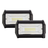 Set De 2 Faros 24 Leds Blanco Ámbar C/estrobo Tunelight 72w