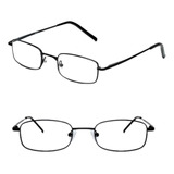 Óculos Leitura Perto Descanso Unissex Metal Clássico +1.00