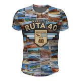 Remera Argentina Ruta 40 Mod 7 Irarte