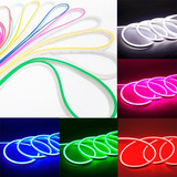 Fita Mangueira Led Neon Silicone 5m Flexivel 12v S/fonte Cor Da Luz Verde