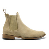 Botín Chelsea Boots Piel Gamuza Color Camello Andre Bocassi