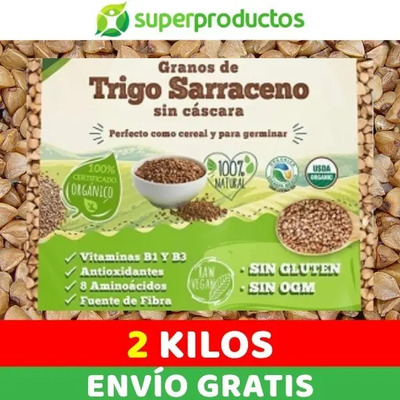 Trigo Sarraceno (alforfón\u002Fbuckwheat) Orgánico - Envío Gratis | Envío gratis