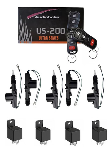 Kit Alarma Audiobahn  Us-200 Con 5 Actuadores Y 4 Relays