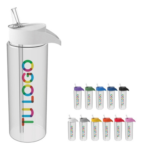 25 Botellas Deportivas Personalizadas Con Tu Logo Full Color