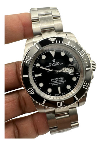Reloj Premium Rolex Submariner Negro Automatico Acero Inox