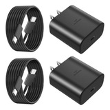 45w Cargador Tipo C 2 Piezas Compatible Samsung S23 S23+