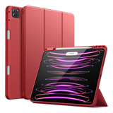 Jetech Funda P/ iPad Pro De 12,9 (6ta 5ta Gen) Rojo