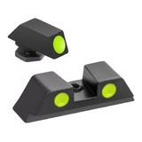 Alça E Massa De Mira Night Vision P/ Glock G25 G19 G23 G28 