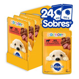 24 Sobres Pedigree Para Cachorros De Res En Filetes 100g C/u