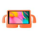 Capa Infantil Para Tablet Galaxy Tab A7 8.7 2021 T220 / T225 Cor Laranja