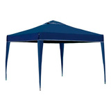 Gazebo De Praia Sanfonada 3m X 3m Azul Com Proteção Uv - Mor