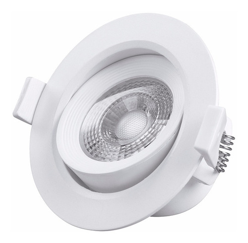 Spot Embutir Blanco Dicro Led 7w Frio Movil Led Incluido