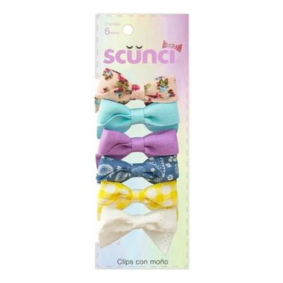 Scunci 71107smx Moños Con Diferentes Colores Y Estampados,