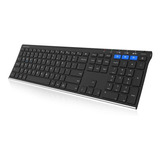 Arteck Teclado Acero Inoxidable Inalámbrico Recargable