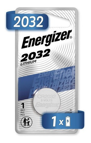Pila Boton Energizer 2032 Litio Blister 1 Unidad 3v