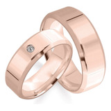 Alianças Casamento 6mm Banhada Ouro Rose 18k + Brindes (820)