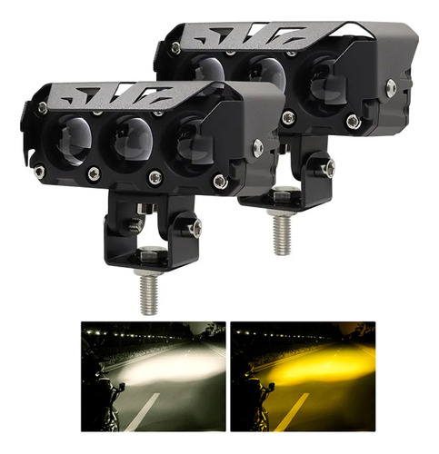 Exploradoras Turbo Led 3 Lupas Doble Color 16.000 Lm 12/24 V