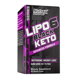 Termogénico Nutrex Lipo 6 Black Keto 60 Cápsulas Dlc Tg11