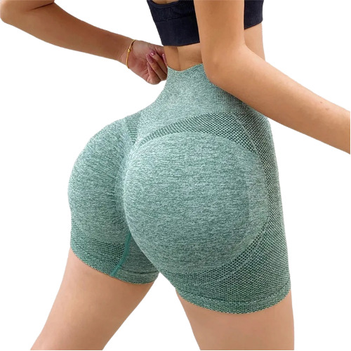 Short Bermuda Levanta Bumbum Cintura Alta Modeladora Fitness