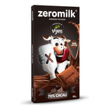 Display 6 Chocolates Vegano Sem Lactose Zeromilk 70% Cacau