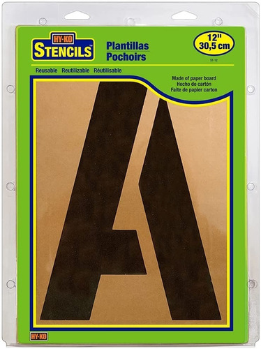 Plantilla Letras Grandes Stencil Gioser Numeros Rotulos 30cm