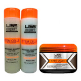 Kit Liss Expert Shampoo + Acond + Alisado Células Madre     