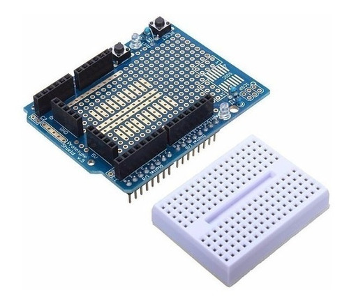 Protoshield Para Arduino + Mini Protoboard - Pronta Entrega!