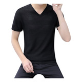 Playera Tipo I Para Hombre, Casual, De Manga Corta, Manga Co