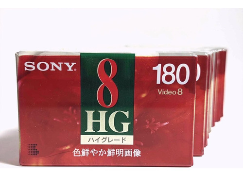 Cassete Hi8 Sony Video 8 Hg 180 Minutos (4pack)