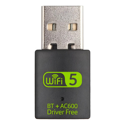 Adaptador Bluetooth Universal Mini Cartão Wi-fi Ac600mbps | Frete grátis