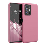 Carcasa Silicona Slim Antihuellas Para Xiaomi Mi 11t / Pro Color Rosa