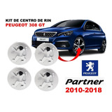 Kit De 4 Centros De Rin Peugeot 308 Gt  2010-2018 60 Mm