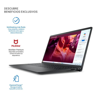 Notebook Dell dc15255 15.6 Amd Ryzen 7 7730u 16gb ram 1tb ssd negro | Meses sin interés