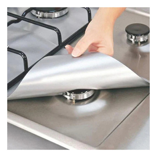 2 Lamina Papel Aluminio Para Cocina Protector Completa 50x60