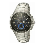 Reloj Seiko Para Hombres 45mm, Pulsera De Acero Inoxidable,