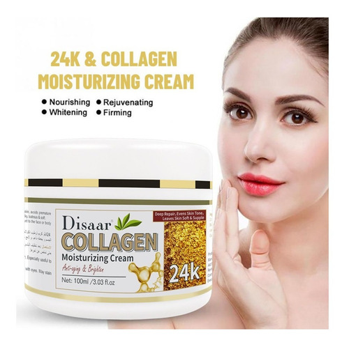 Crema Oro 24k Colageno Disaar Antiarrugas Antiedad 