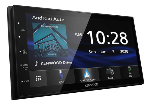 Pantalla Kenwood Dmx4707s Carplay Android Auto Bt Usb