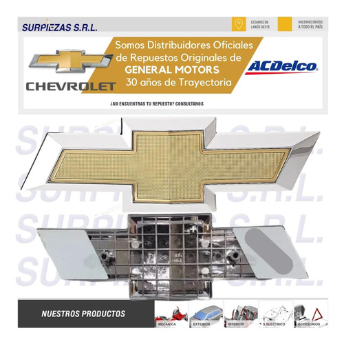 Insignia Emblema Parrilla Chevrolet Aveo G3 Sonic 3c Foto 2